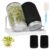 CREAWONDER Sprouting Jar Kit, 2 Wide Mouth Quart Mason Jars with 316 Stainless Steel Screen Sprout Lids, Drip Tray, Stand, Seed Sprouter Set for Growing Broccoli, Alfalfa, Mung Bean