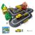 Creotownia 98-Piece Magnetic Tiles Building & Road Set for Kids, Includes Sensor-Guided Car that Follows Road Lines + Traffic Signs,STEM Montessori Building Toy for Boys & Girls Ages 4–12