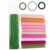 Crepe Paper Flower Craft Kit with Precut Sheets and Metal Wire