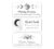 Crescent Moon Personalized Address Labels, Custom Mailing Labels, AM11