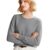 Crewneck Sweaters for Women Casual Fall Clothes Long Sleeve Layered Shirts