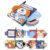 Crinkle Sensory Baby Book 0-6 Months, Soft Animal Cloth Book with Touch & Feel Textured Ears, Stroller & Car Seat Toy, Infant Toys 6-12 Months, Tummy Time & Travel Toy for Newborn Boys Girls(1 PCS)