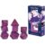Critical Role: Vox Machina: Adventure Dice – Scanlan Shorthalt – 8pc RPG Set, Purple & Red, Character Symbols, Collectible Roleplaying Game Accessory