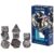 Critical Role: Vox Machina: Adventure Dice – Vex’ahlia – 8pc RPG Set, Blue & Clear, Character Symbols, Licensed Collectible Roleplaying Game Accessory