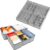Criusia 12 Pack Sock Underwear Drawer Organizer Dividers, Foldable Fabric Dresser Drawer Organizers for Clothing, Sock, Undies, Bra, Belt, Tie, Scarf