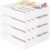 Criusia 26 Pack Drawer Organizer for Clothes, Foldable Dresser Dividers with 3 Sizes, Fabric Storage Bins – White