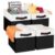 Criusia 4-Pack Collapsible Fabric Storage Bins with Dual Handles – Versatile Closet and Shelf Organizers for Clothes, Black