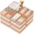 Criusia Drawer Organizer Clothes, 21 Pack Dresser Organizer for Baby Clothes, Underwear, Sock – Foldable Closet Organization and Storage Dividers Bins for Nursery, Bedroom (Brown)