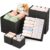 Criusia Drawer Organizers for Clothes, Foldable Closet Storage Bins, Durable Fabric Dresser Dividers Set of 10 (Large, Medium, Small), Black