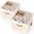 Criusia Shoe Organizer for Closet, 2 Pack Foldable Shoe Storage Organizer Box Bin with Adjustable Dividers and Clear Cover, Closet Shoe Storage for Sneakers Sandals Boots, Fit 16-32 Pairs, Beige