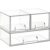 Criusia Stackable Storage Drawers, 3 Pack Clear Acrylic Makeup & Bathroom Organizer, Versatile Storage Bins for Vanity, Under Sink, Kitchen Cabinets & Pantry