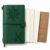 CRME Personalized Leather Travel Journal Notebook with Custom Initial, 192 Page Refillable Travel Diary for Men and Women with 3 Notebook Inserts, Gift for Work School Writing