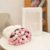 Crochet Flower Bouquet Blanket – 43″ Round Soft Knit Throw with 52 Pink & White Roses, Foldable Design. Handmade Cozy Crochet Blanket, Romantic Gift for Women, Mom, Wife, Anniversaries & Birthdays