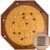 Crokinole and Checkers, 27-Inch Classic Crokinole Board Game with 22″ Playing Surface, Canadian Heritage Tabletop Game for Two Players, Dexterity Krokinole Games Great for Families and Friends