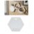 CrortNnj Foldable Modular Hexagon Wall Shelf