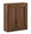 Crosley Furniture Savannah Wall Mounted Bathroom Storage Medicine Cabinet with Shelves, Walnut