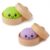 Crossunx 2PCS Bright Green & Purple Dumpling Squishies Stress Balls, Colorful Squishies Dumpling Fidget Sensory Toy with Food Steamer, Squeeze Dough Ball for Stress Relief, Stretchy Desk Toys Gift