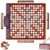 Crossword Game with Rotating Wooden Board, Foldable Board into Portable Carry Case, Luxury Edition Word Building Game with 100 Letter Tiles, Educational Family Board Game for 2-4 Players