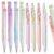 Crtiin 16 Pcs Glitter Cat, Funny Pen Cute Gel Pen Cartoon Cat Retractable 0.5mm Pens Black & Blue Ink Writing Kawaii Smooth Writing Quick Dry for Adults Office Supplies