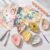 Crtiin 18 Set Oyster Shells Bulk for Crafts DIY -3”-4” Ocean Pattern DIY Natural Oyster Shell Craft Kits with Decoupage Paper Napkin Paint Strips Brushes for Painting Beach Themes Wedding