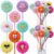 Crtiin 24 Pcs Cute Pom Pom Pens Funny Fuzzy Plush Pens with Cartoon Face Novelty Plush Fluffy Pen Black Ink School Stationery Office Supplies Birthday Party Favors Bag Fillers