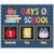 Crtiin 37 Pcs Rainbow Denim Bulletin Board Calendar Days of School Composition Posters Decoration Back to School Posters Set with Number Cards for Preschool Kindergarten Student Teacher Wall Supply