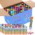 Crtiin 80 Pack Dot Markers for Toddlers and Kids, 40 Colors Bingo Daubers Bulk, Art Washable Paint for Kids, Bingo Markers, Toddler Arts and Crafts, Kindergarten Classroom Must Haves