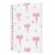 Crtiin Bible Pink Bow Notebook for Women Cute Preppy Prayer Journal Spiral Coquette Aesthetic Journal A5 Lined Hardcover Notebook in 5.5×8 Inch for Daily Writing Girl Teen Women Gift (Bow and Flower)