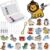 Crtin 40 Set 3D Art Craft Kits DlY Animals Foam Texture Painting Kit for Kids Puffy Paint Gift Magic Paint by Number Craft DlY Color Activity for Girls Boys Ages 4, 5, 6, 7, 8, 9, 10