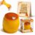 Crunchy Pudding Squishy Stress Ball, Bead Filled Caramel Dessert Squeeze Toy, Moldable Non Rebound Sticky Silicone ASMR Fidget for Adults, Desk Gift Party Favor, 2.4 Inch