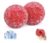 Crunchy Squishy Stress Balls 2 Pack, Red Ice Texture Sensory Squeeze Fidget Toys for Stress Relief & Relaxation