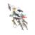 Cryfokt 12Pcs Dinosaur Keychains, Soft Rubber Animal Key Rings (K2700