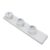 Cryfokt Under Cabinet Power Strip with USB Port, 40cm Stainless Steel Track System, 2 EU Sockets and USB Charging, Universal Outlets Electric Plug Adapter for Kitchen Office