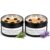 Crystal Candle Set for Women, White Sage Lavender, 2 Pack Soy Wax