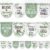 CrystalSylara 8 Pcs 22’’ X 18’’ Plant Classroom Curtains Colorful Back to School Decor Growth Mindset Window Cover for Primary School Kindergarten Daycare Bedroom Supplies