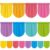 CrystalSylara 8 Pcs School Classroom Curtains Colorful Back to School Curtains Growth Mindset Window Cover for Primary Kindergarten Daycare Playroom Bedroom Decor 21.6” x 17.3”(Bright Color)