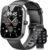 Csasan 1.91″ HD Screen Smartwatch Heart Rate/Sleep/Steps Monitor, 100+ Sports Fitness Watch, IP68 Waterproof Activity Trackers for Android iOS Black