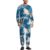 CSIVKEJ Shark Print Men’s Long Sleeve Pajama Set Soft Crewneck Sleepwear Lounge Set
