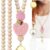 CTOHN Wood Beaded Teacher Lanyard with ID Holder for Id Badges Keys