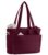 CTWWFS Puffer Tote Bag for Women, Quilted Bow Tote Bag with Cup Holder & 15.6 In Laptop Compartment, Lightweight Puffy Shoulder Bag with Zipper for Work, Travel, Gym, College (Burgundy, Standard)