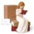 Cuayaes Book Lovers Gifts for Readers Women, Graduates, Students, Teachers, Bookshelf Decor for Home Library Office Desk, Bookish Gifts Hand-Painted Sculpted Aesthetic Reading Figurines