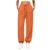 Cuffed Joggers for Women Drawstring Waist Fall Sweatpants Orange