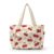 Cugasmaru Quilted Tote Bag for Women Cherry Bow Kawaii Fruit