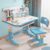 cukoekim Kids Desk and Chair Set Adjustable Height with Desktop & Drawer