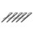 Culnflun Money Clip, 5Pcs 80mm Bronze Steel Spring Wallet Cash Clip for Leather Wallets, Wallet Accessory Check Holder (Silver Black)