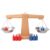Cunlvyyds Balance Scale for Kids Natural Wooden Educational Colorful Teaching Interactive Math Toy Classroom