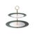 Cupcake Stand Elegant Ceramic Cake Stand with Handle 2-Layer Detachable Dessert Table Cake Display Stand Afternoon Tea Cake Tray Dessert Stand Dessert Display Plate (Dark Green)