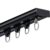 Curtain Track System,Ultra-Thin Black Aluminum Ceiling Curtain Track Kit, 4m (13.1ft) Room Divider Rail for Privacy & Home Decor, Easy Installation, Durable & Stylish Solution