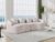 Curved Sofa, Modular Sofa, Chenille Sofa Bed, 110 Inch Green Oversized Couch Set, 4 Seat Living Room Sofa, Boneless All Foam Cloud Shaped Design, No Assembly, 4 Throw Pillows