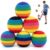 cusknow 6Pcs Hacky Handmade Knitted Footbag Set – Pellet Filled Colorful Crochet Kick Sack for Beginners Adults All Ages, Indoor Outdoor Playground Beach Camping Backyard Summer Party